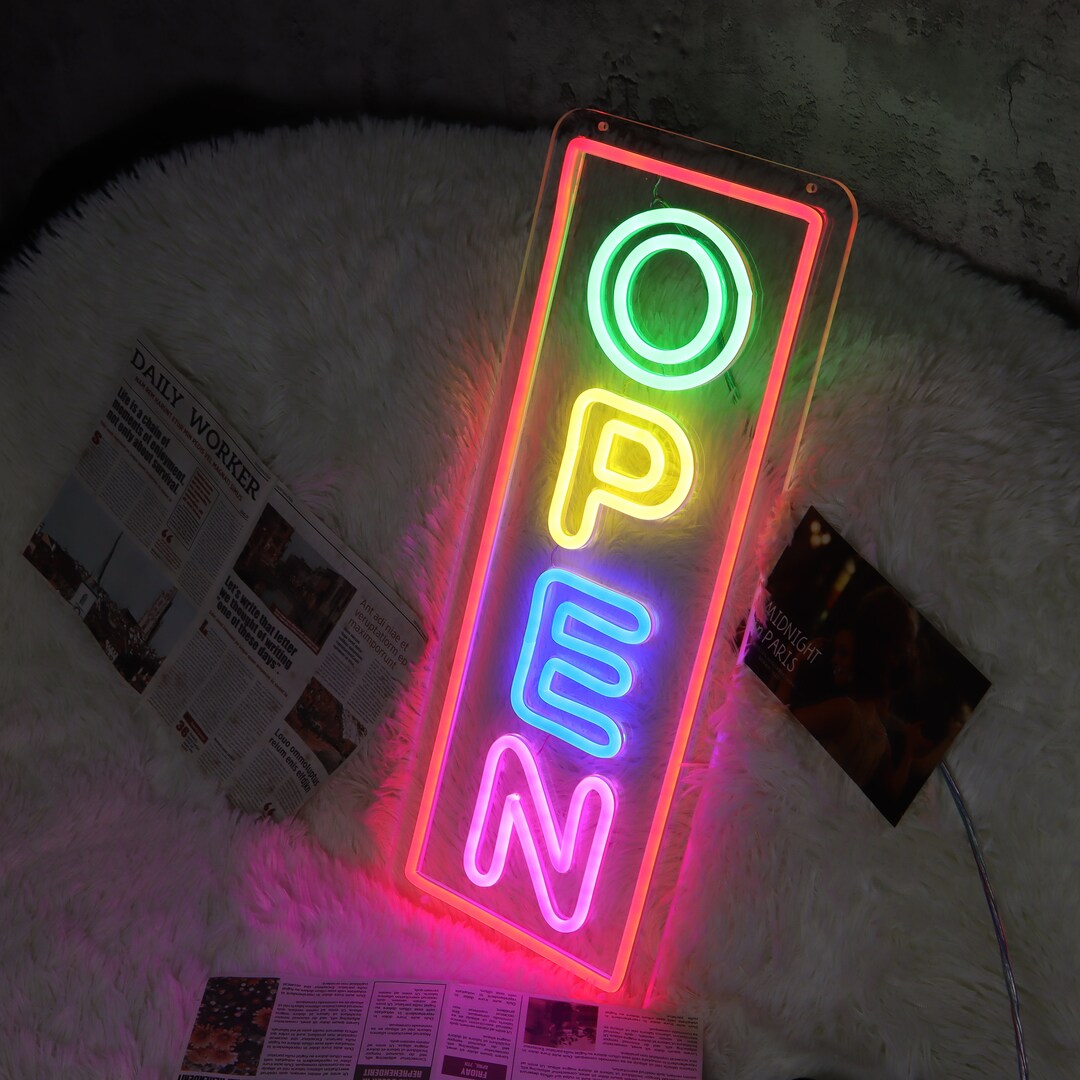 Led Open Neon Light OPEN Neon Sign for Business Electronic Lighting