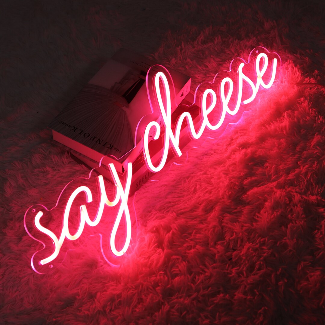 Say Cheese Neon Sign Say Cheese Lignt Upparty Neon Sign LED - Etsy