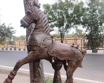 木製馬の民芸品、手作り、ヴィンテージ馬飾りおもちゃ - Etsy 日本