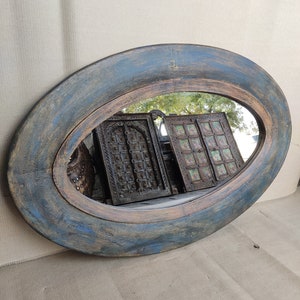 wooden carved & distressed finished mirror frame,Wall Decor,Wall Hanging,carved wood frame,wooden vintage style frame,wooden mirror frame.