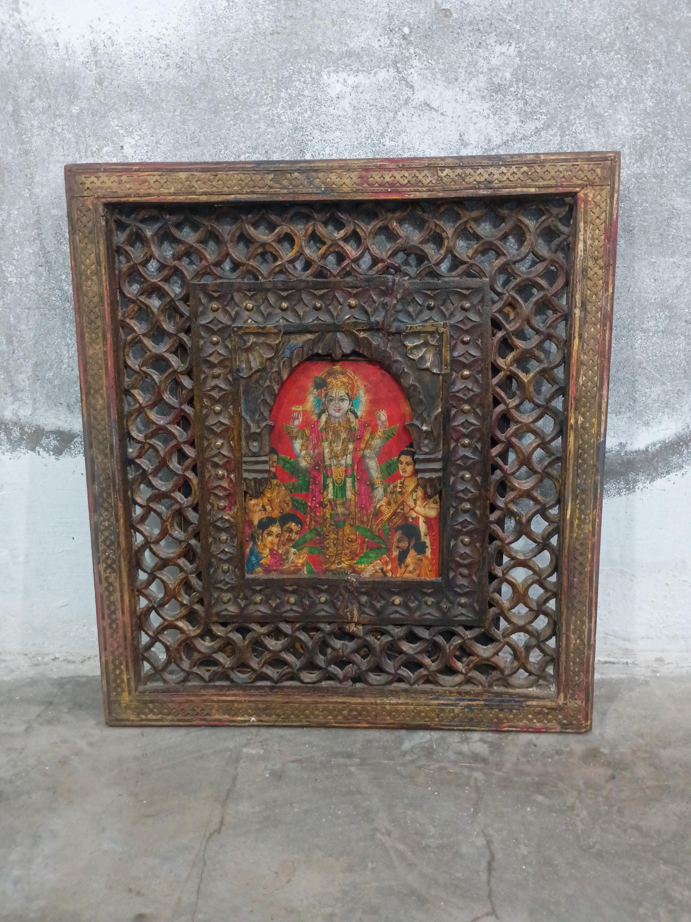 Octagonal Jali Frame Handmade Jali Carved Wood Frame, Vintage Style Indian Decor - Etsy