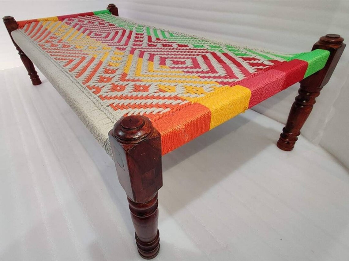 Indian vintage Charpai bed Indian antique bed bench Garden Etsy