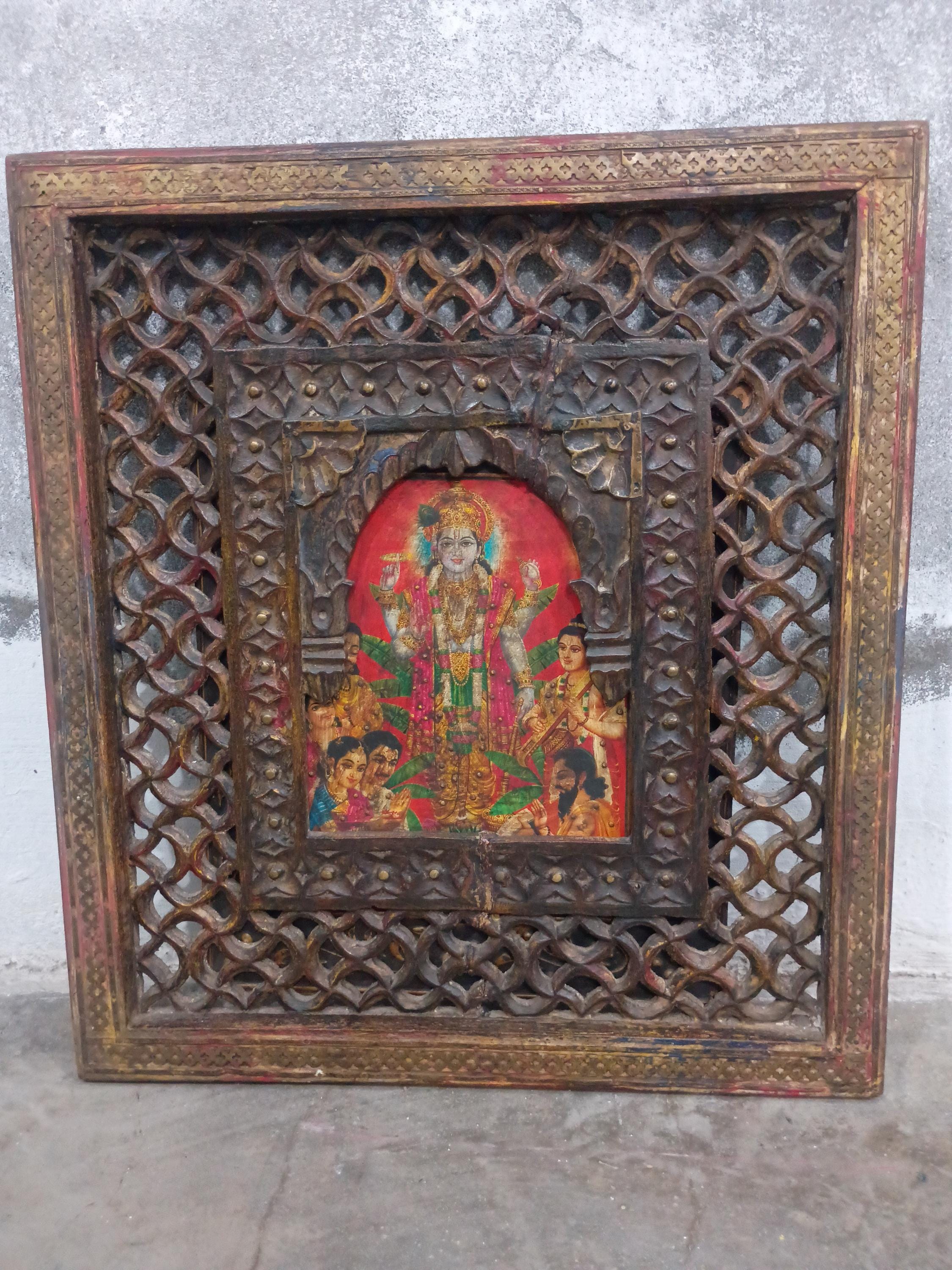 Octagonal Jali Frame Handmade Jali Carved Wood Frame, Vintage Style Indian Decor - Etsy
