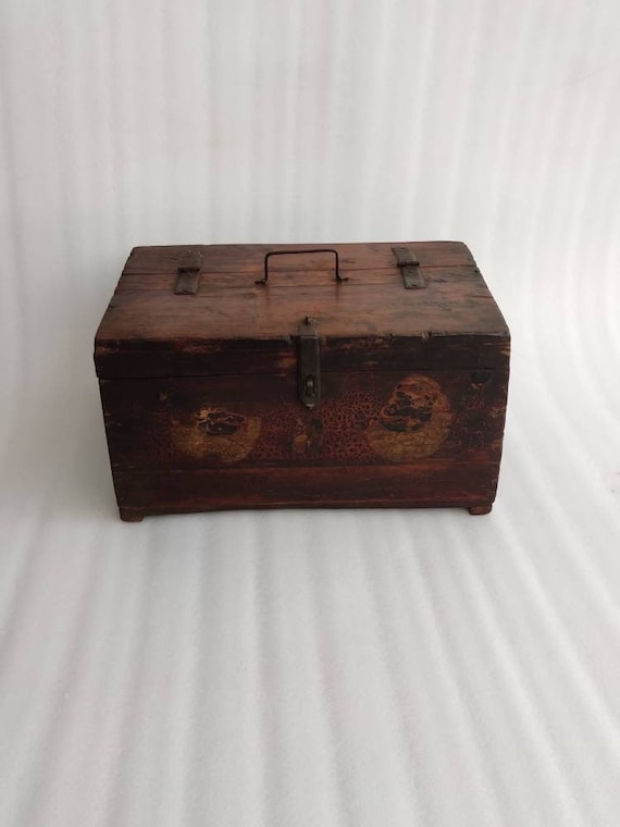 Vintage Wooden Storage Box/wooden Home Decor Chest Box /wood