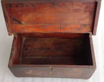Vintage Wooden Storage Box/wooden Home Decor Chest Box /wood