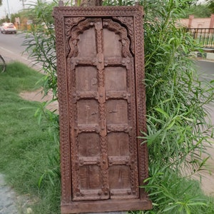 Artistic vintage ethnic handcarved wood & metal work Window/handmade window/window frame/ethnic wood window/handcrafte window/wooden window.