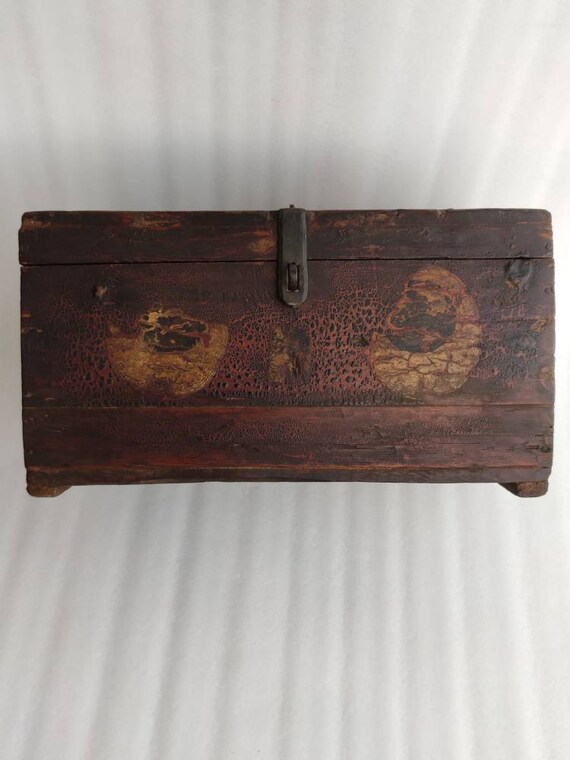 Vintage Wooden Storage Box/wooden Home Decor Chest Box /wood