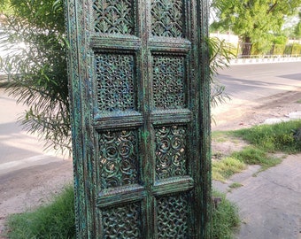 Hand carved wooden wall panel/Carved wooden wall panel/Indian carved wall panel/Floral carved wall panel/Indian wall panel/distressed panel