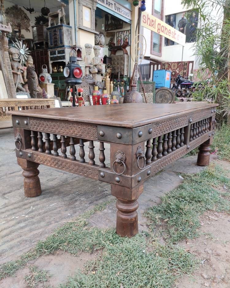 Large indian coffee table discount