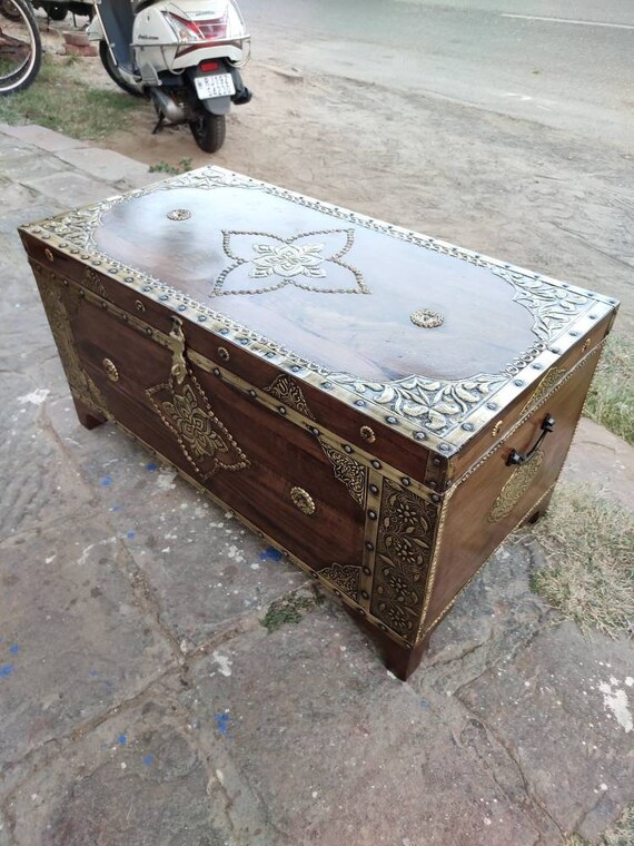 Wooden trunk box olx online