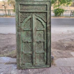 Antique style solid wooden carved work window/handcarved window/Wooden Wall Decor/wooden ethnic window/handcrafte window/ethnic window.