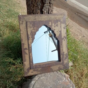 Vintage wooden distressed finished mirror frame,Wall Decor,Wall Hanging, artistic wood frame,wooden vintage style frame,wooden mirror frame.