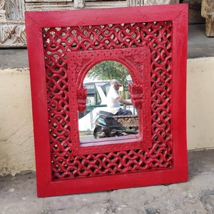 Handmade carved wooden mirror frame /vintage style finished mirror frame / photo frame/ mirror frame/ wooden mirror frame/jali carved frame