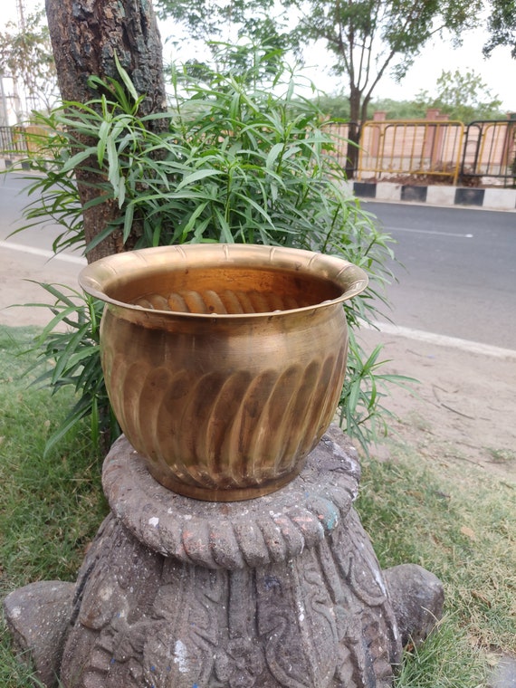 Brass Planter plant Holder metal Pot handcarved Metal Pot indoor Plant Pot garden Plant Pot brass Plant Pot planter metal Vase brass Pot. Etsy Canada