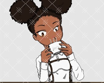 Black Anime Girl Etsy