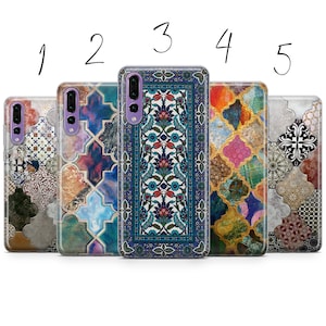 Persian rug pattern Moroccan Aesthetic phone case cover compatible for Pixel Samsung iPhone Huawei 11 12 13 14 6 22 23 Ultra Fe Pro Max 15