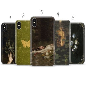 Fairy Dark Grunge cottage core aesthetic phone case cover compatible for Pixel Samsung iPhone Huawei 11 12 13 14 6 22 23 Ultra Fe Pro Max 15