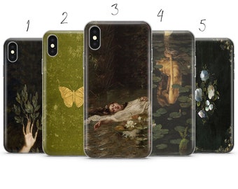Fairy Dark Grunge cottage core aesthetic phone case cover compatible for Pixel Samsung iPhone Huawei 11 12 13 14 6 22 23 Ultra Fe Pro Max