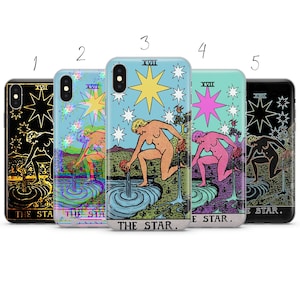 Funda de teléfono con estética de tarot STAR compatible con Pixel Samsung iPhone Huawei 11 12 13 14 6 22 23 Ultra Fe Pro Max 15 16