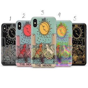 Funda de teléfono estética MOON tarot compatible con Pixel Samsung iPhone Huawei 11 12 13 14 6 22 23 Ultra Fe Pro Max 15 16