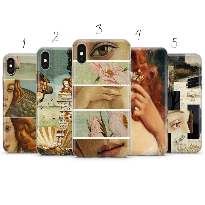 Birth of Venus inspired collage  phone case cover compatible with for Pixel Samsung iPhone Huawei 11 12 13 14 6  Pro Max 