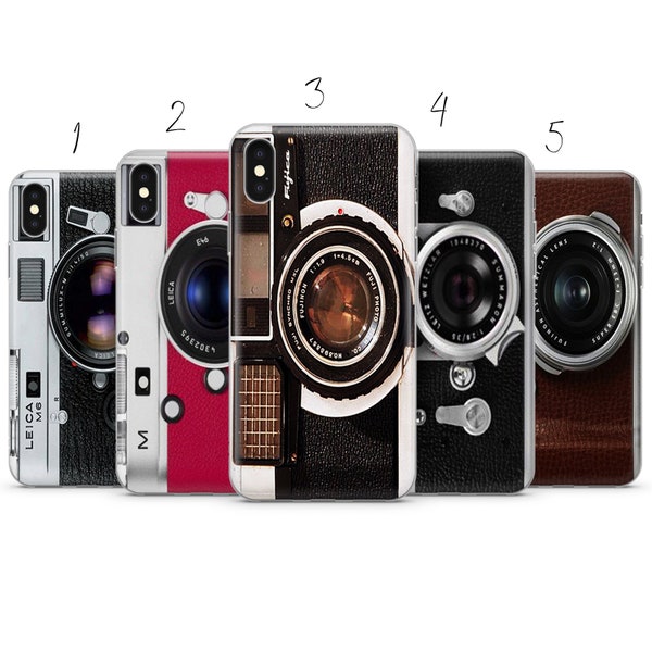 Retro Kamera Handyhülle kompatibel für Pixel Samsung iPhone Huawei 11 12 13 14 6 22 23 Ultra Fe Pro Max 15