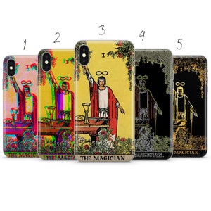 La custodia per telefono estetica con carte dei tarocchi del MAGO compatibile con Pixel Samsung iPhone Huawei 11 12 13 14 6 22 23 Ultra Fe Pro Max 15 16