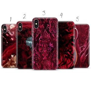 Burgundy aesthetic  phone case cover compatible with for Pixel Samsung iPhone Huawei 11 12 13 14 6  Pro Max 15 16