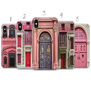 Pink Moroccan doors phone case cover compatible for Pixel Samsung iPhone Huawei 11 12 13 14 6 22 23 Pro Max 15 16