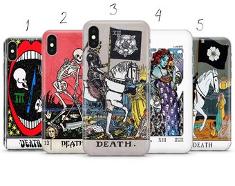 The Death tarot card Aesthetic phone case cover compatiable for Pixel Samsung iPhone Huawei 11 12 13 14 6 22 23 Ultra Fe Pro Max 15