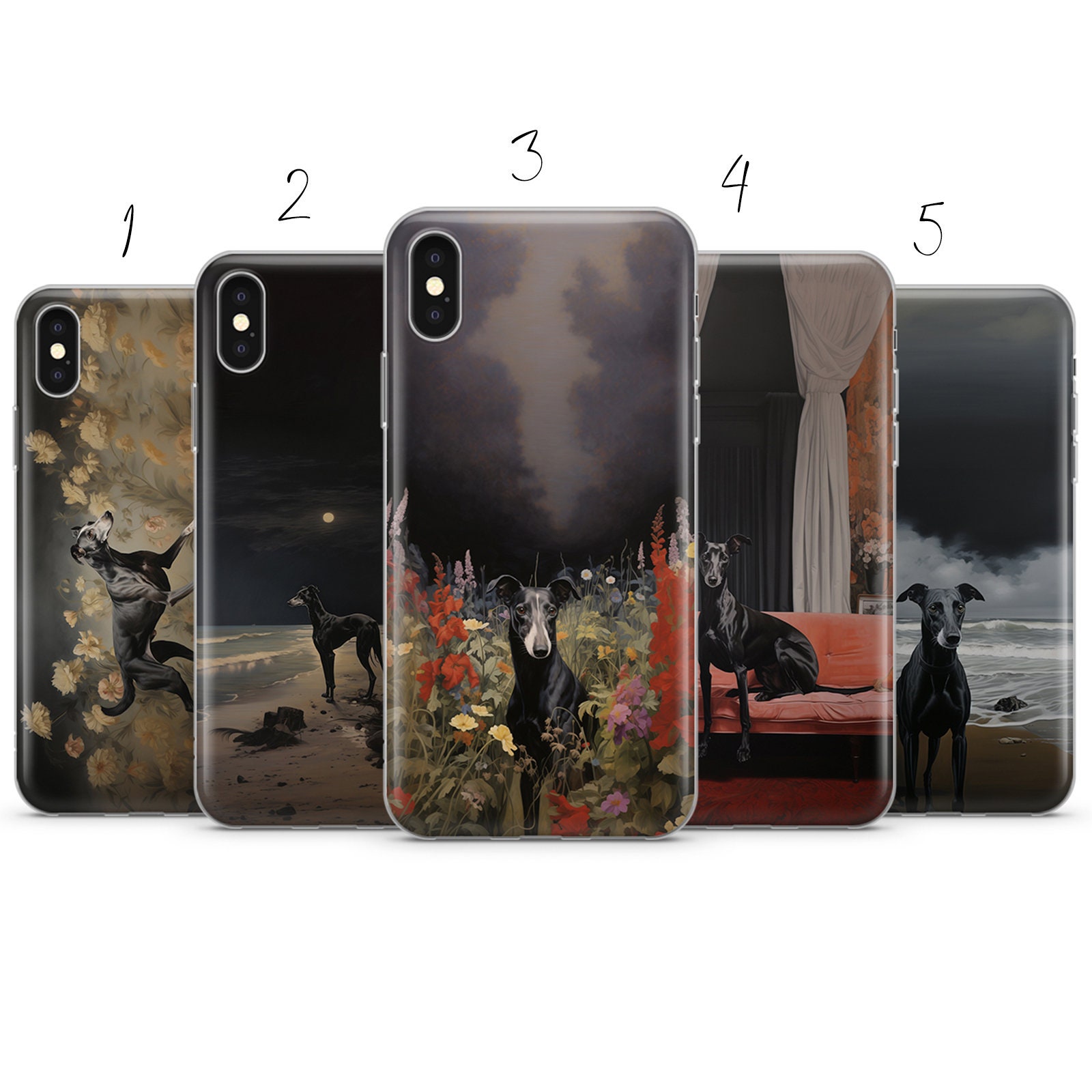 Greyhound dog puppy aesthetic phone case cover gift compatible with Pixel Samsung iPhone Huawei 11 12 13 14 6 22 23 Ultra Fe Pro Max 15 16