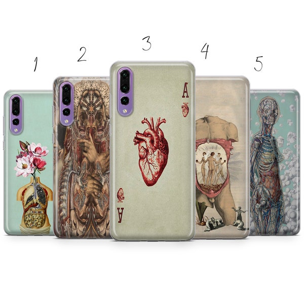 Anatomy Human Anatomy art Collage phone case cover compatible with for Pixel Samsung iPhone Huawei 11 12 13 14 6  Pro Max 15