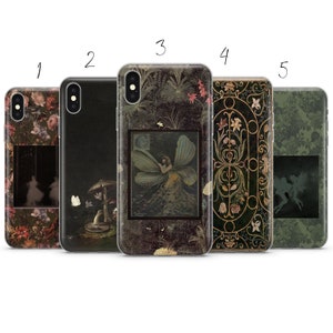 Custodia per telefono con estetica Fairy Dark Grunge Cottage Forest Core compatibile con Pixel Samsung iPhone Huawei 11 12 13 14 6 22 23 Ultra Fe Pro Max