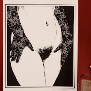 Nadruk „Koronkowe rękawiczki”