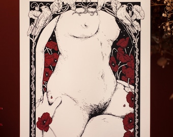 "Love Among the Poppies" Print