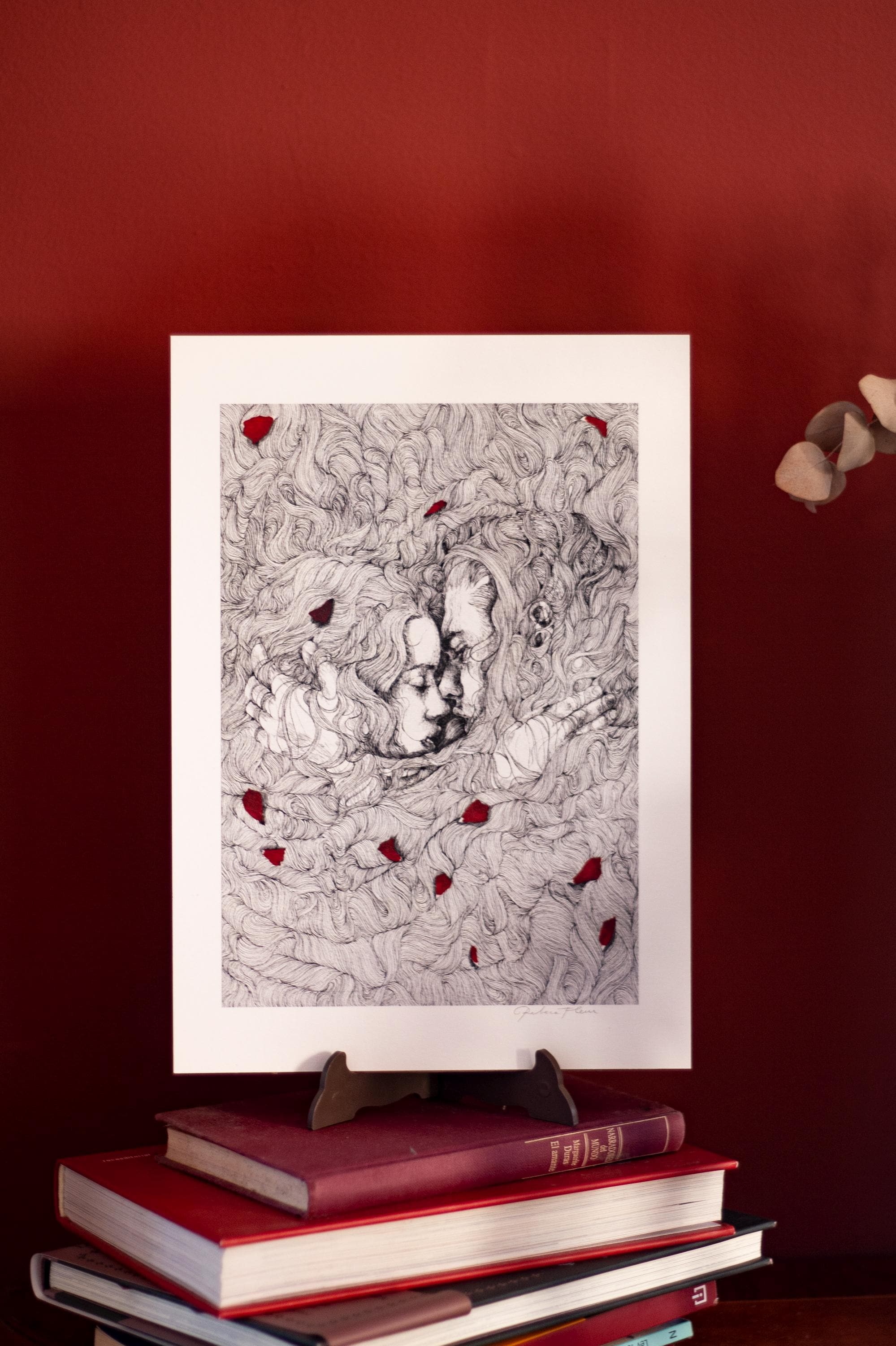 レア PLANTER BOY KISS itabamoe アート 原画 kyne Print 