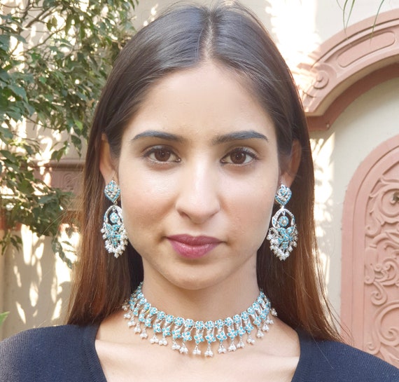 Pearl and Turquoise Necklace Set Jadau 