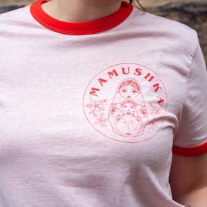Mum/ Pregnancy/Mamushka Alternative T-shirt.Unisex. Hand screen printed.