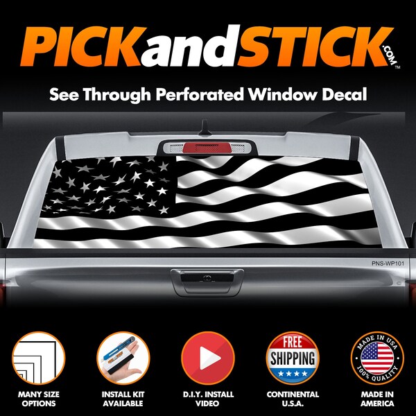 Black and White Rear Window Flag - Etsy