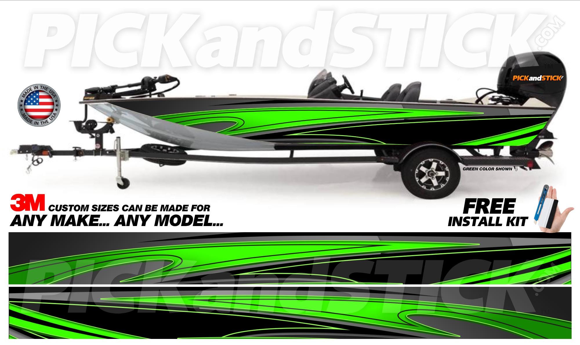 Toro Flats/Bass Boat 3M Cast Wrap - DIY-Air Release-Any Make - Any Model-Custom Sizes Available-Made in USA