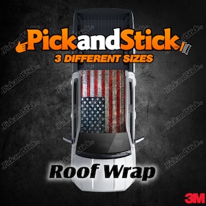 American Riveted Roof Wrap Graphic Decal