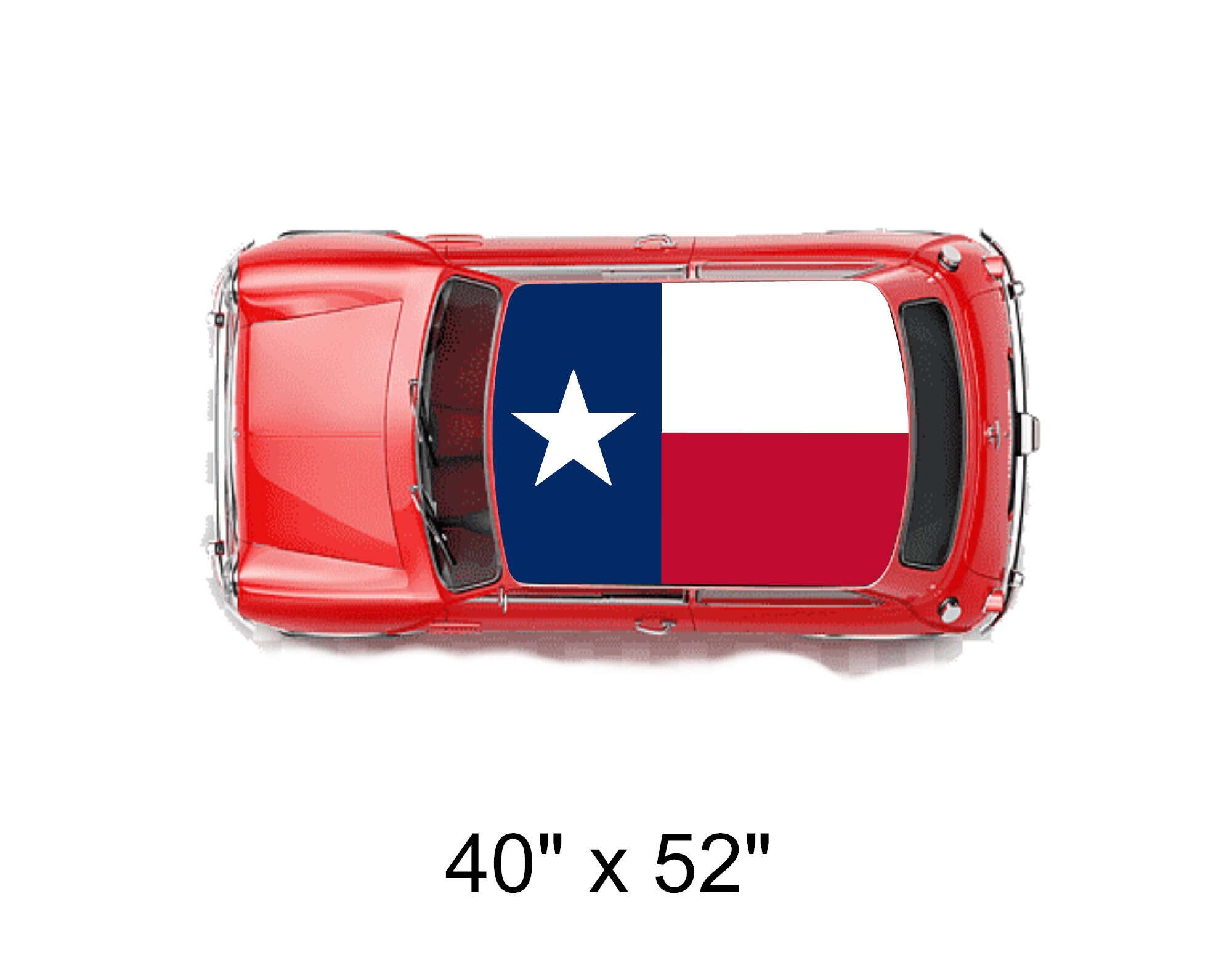 Texas Flag Roof Wrap Graphic Decal - Etsy