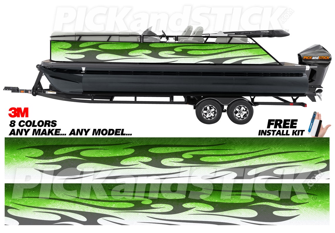 Fish Scale Tribal Vinyl Boat Wrap Fishing Pontoon Made in Etsy