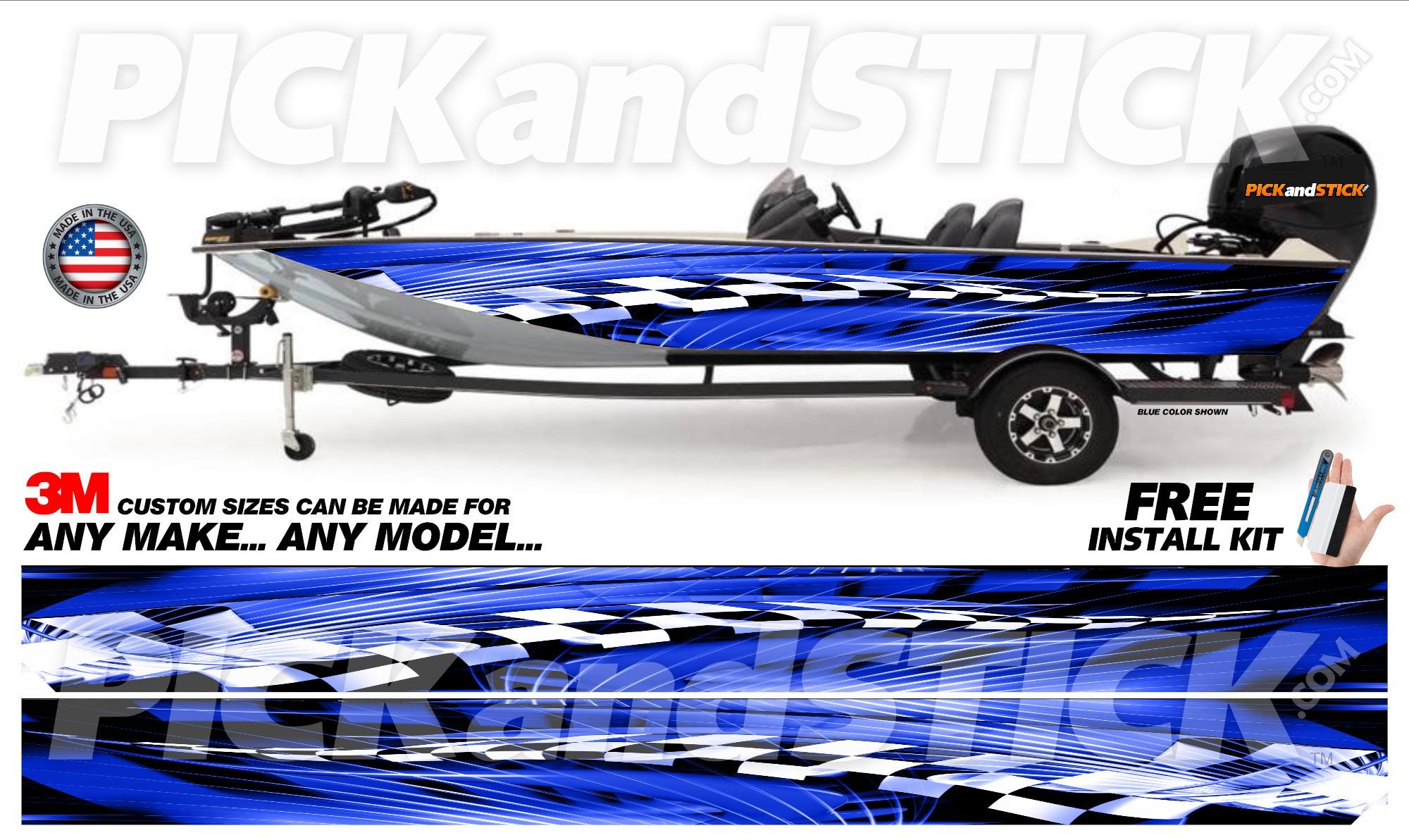 TRACKER BOATS Marine Boat Fishing Window Decal – 12 Inch Vinyl Sticker – Glossy