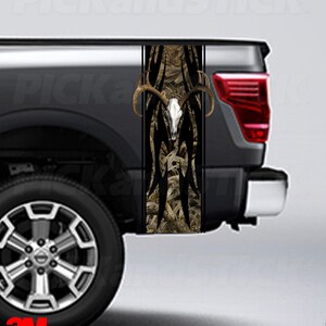 Tribal Buck Skull Bed Band Graphic Decal
