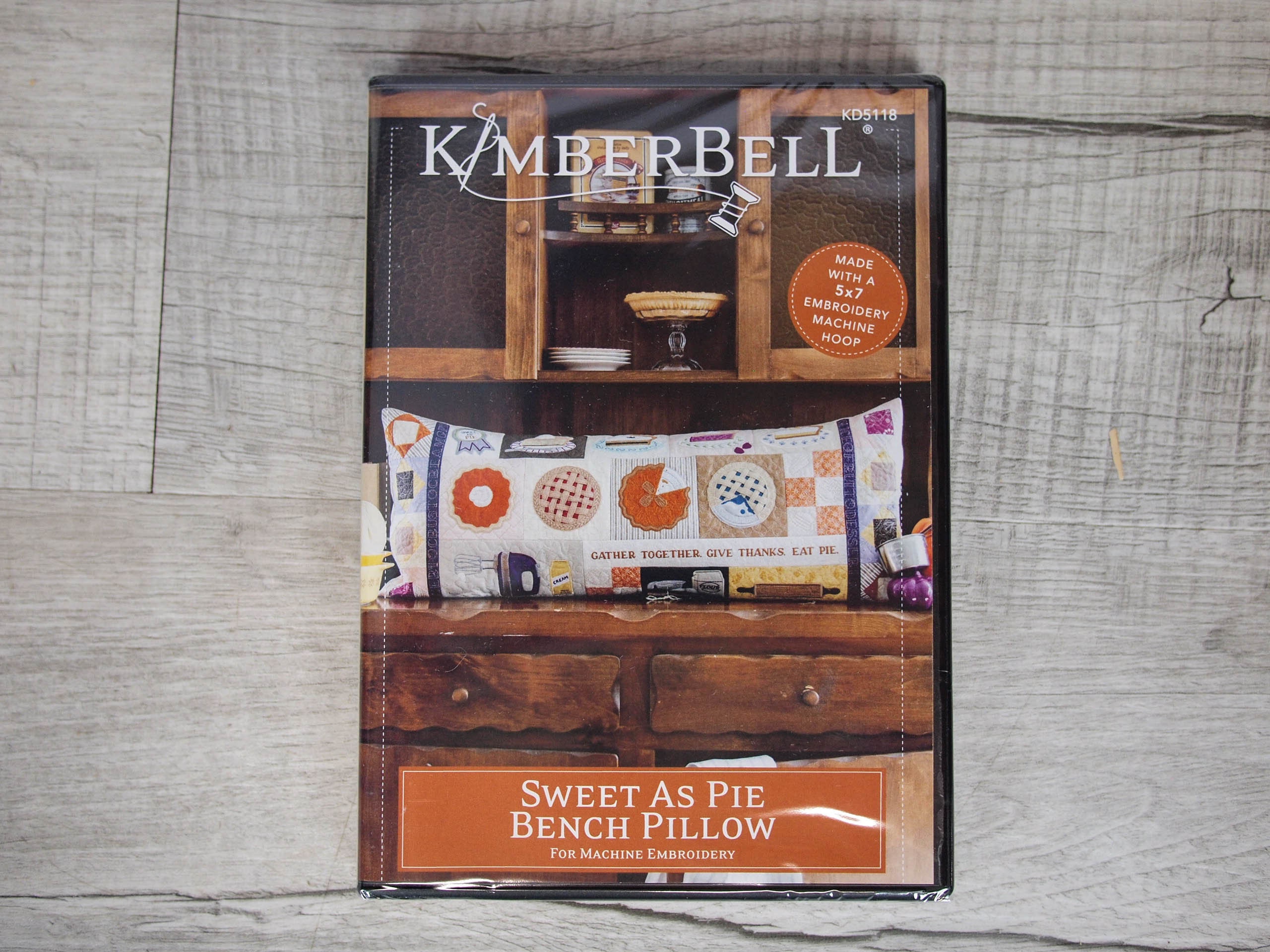 Kimberbell Sweet As Pie Bench Pillow