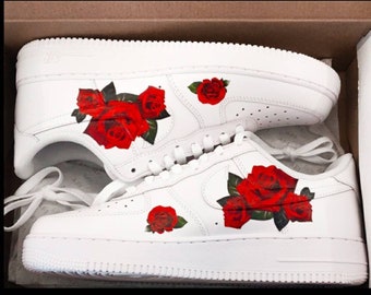 red rose air force ones