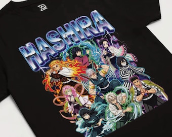 Nine Pillars Shirt, Elite Swordsmen Tee, Demon Hunter Corps Graphic, Breathing Styles, Ultimate Strongest, Anime Katana Squad, Manga Gift