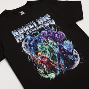 Aphelios Shirt, Weapon of the Faithful Tee, Lunari Assassin Graphic, Moonstone Arsenal Design, ADC Main, Alune Magic, 200 Years Gamer Top