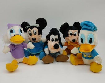 Walt Disney Mickey Mouse Christmas Carol Stuffed Toys Complete Plush Set Of 5